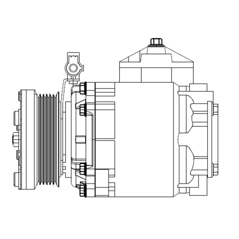 Compresseur, climatisation DELPHI ref. CS20525