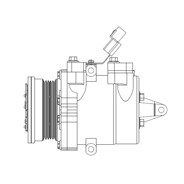 Compresseur, climatisation DELPHI ref. CS20534