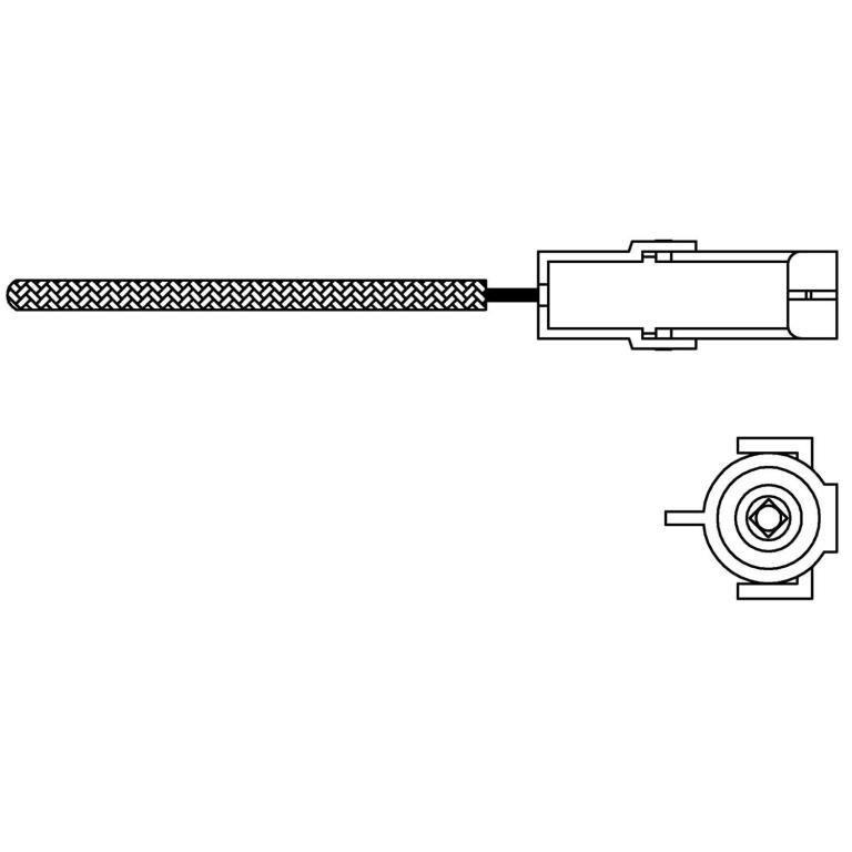 Sonde lambda (Sonde à oxygène) DELPHI ref. ES10966-12B1