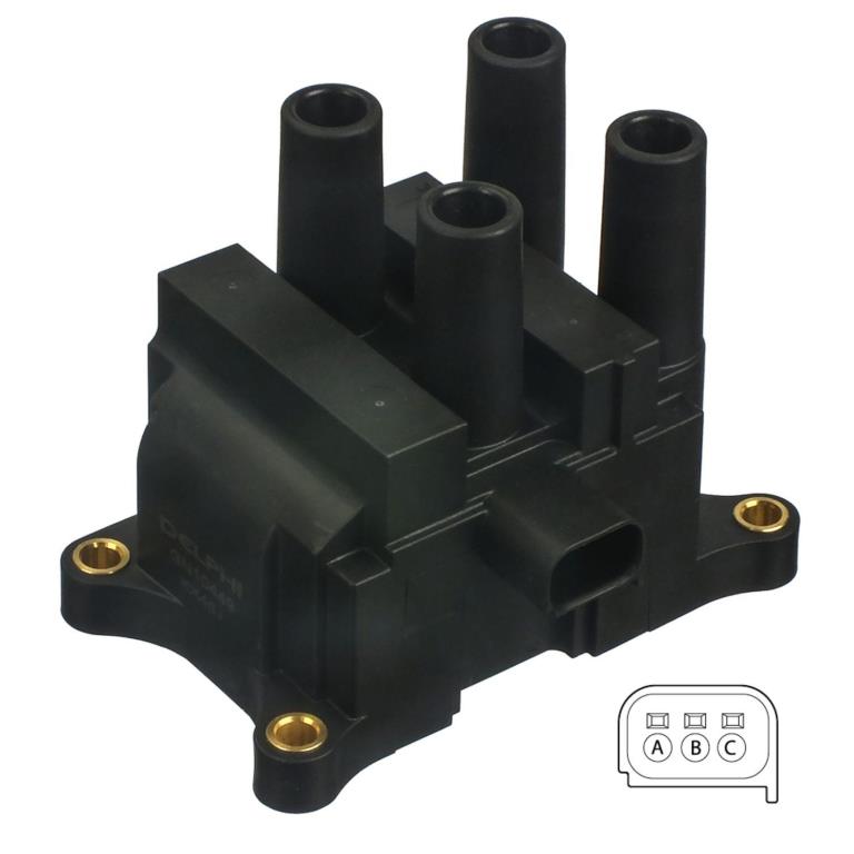 Bobine d'allumage DELPHI ref. GN10449-12B1