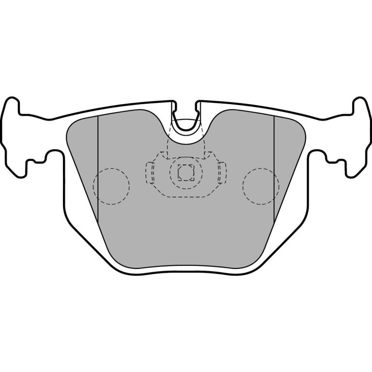 Jogo de 4 pastilhas de travão DELPHI ref. LP1803