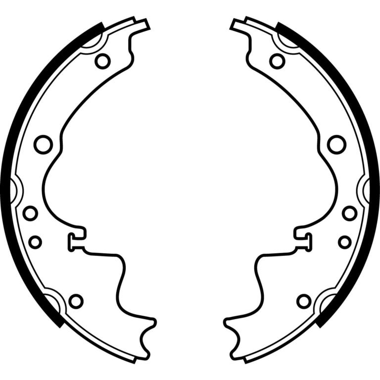 Juego de 4 zapatas de frenos DELPHI ref. LS1261