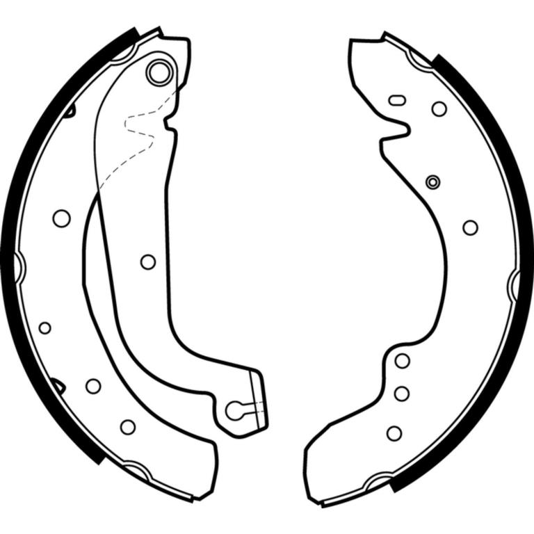 Juego de 4 zapatas de frenos DELPHI ref. LS1726