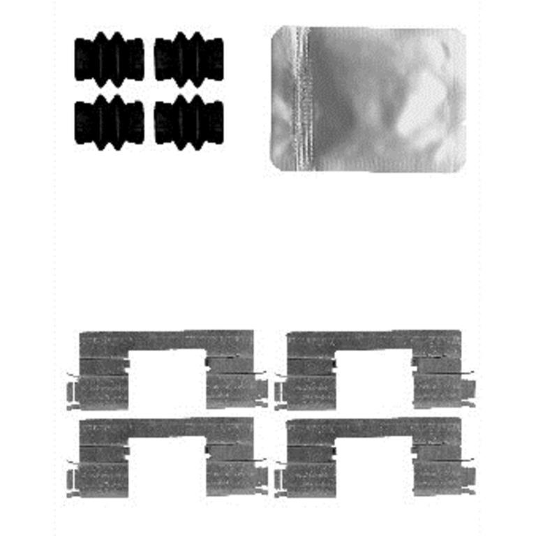 Kit d'accessoires pour plaquette de frein à disque DELPHI LX0592