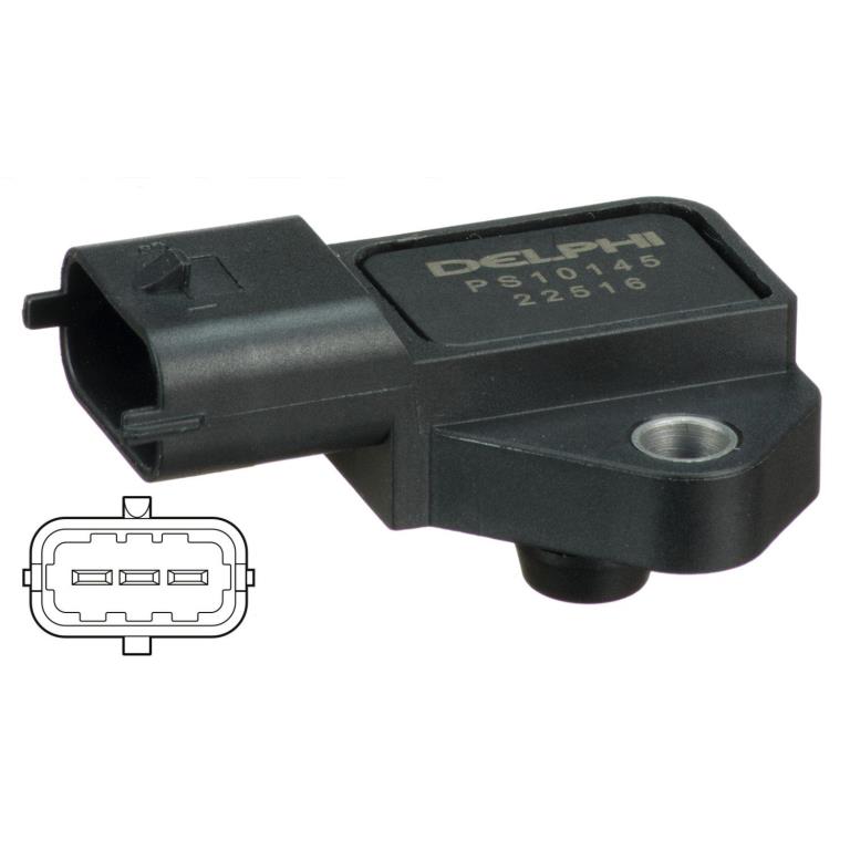 Capteur, pression de suralimentation DELPHI ref. PS10145