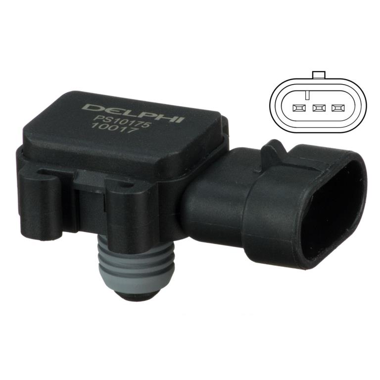 Sensor, presión colector de admisión DELPHI ref. PS10175