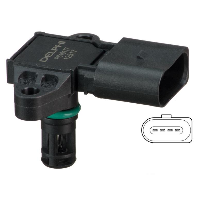 Sensor, presión colector de admisión DELPHI PS10177