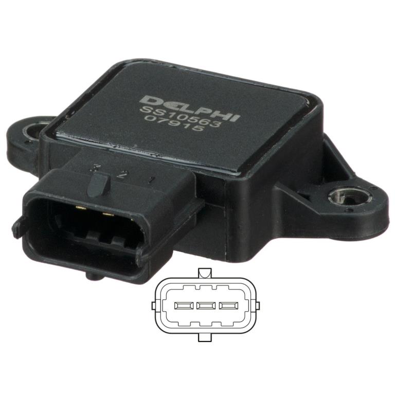 Sensor de posição, borboleta de admissão DELPHI ref. SS10563-12B1