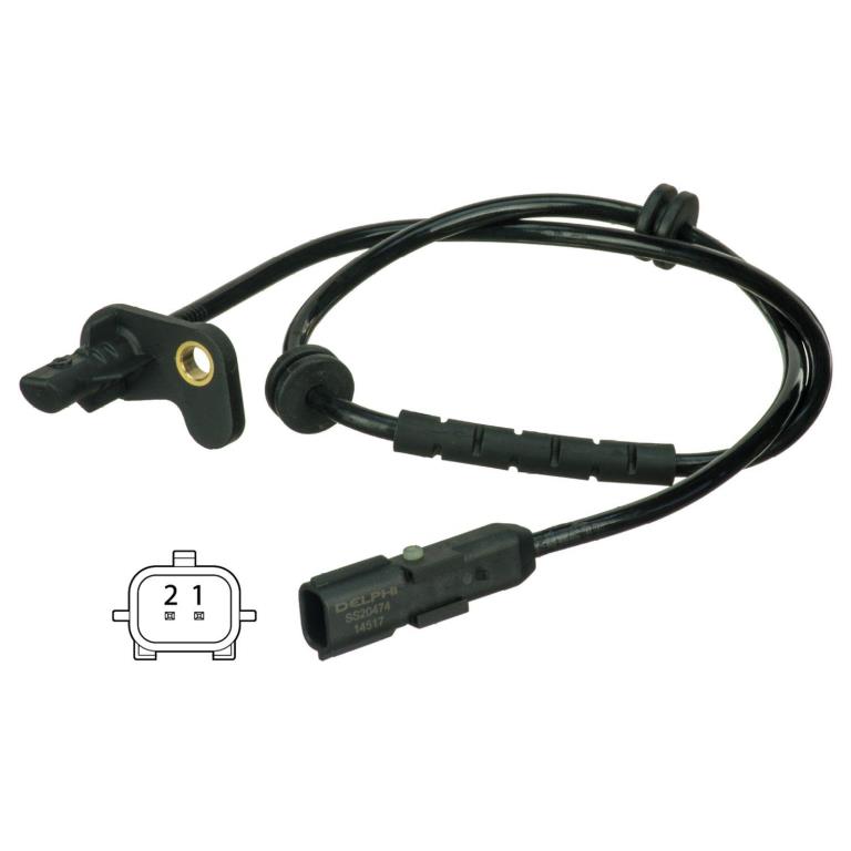 Capteur ABS (Capteur de vitesse de roue) DELPHI ref. SS20474