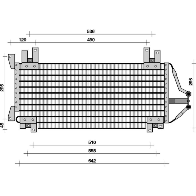 Condenseur, climatisation (Radiateur de climatisation) DELPHI ref. TSP0225060