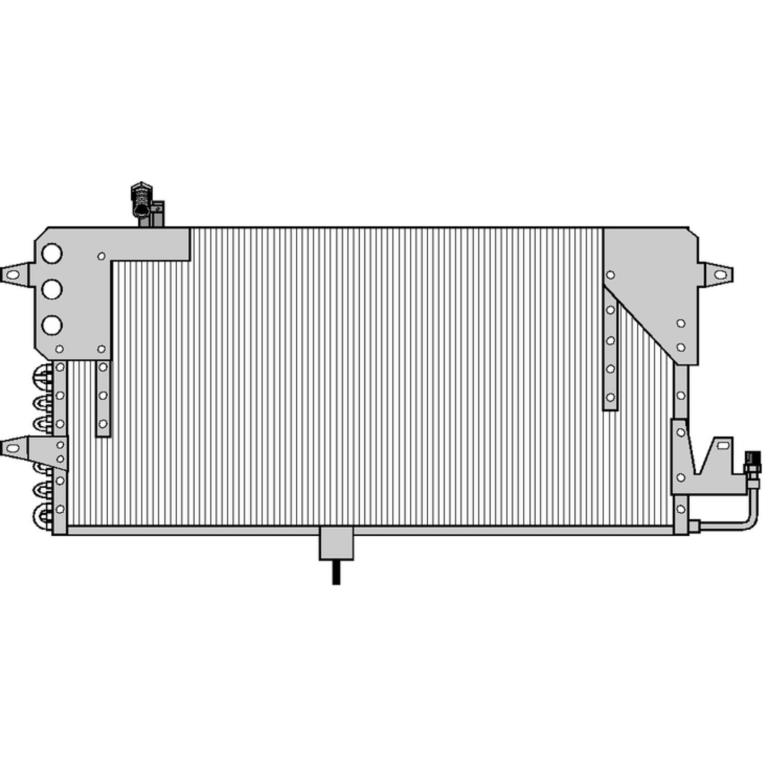 Condenseur, climatisation (Radiateur de climatisation) DELPHI ref. TSP0225073