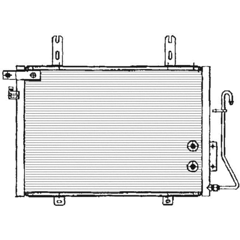 Condenseur, climatisation (Radiateur de climatisation) DELPHI ref. TSP0225133