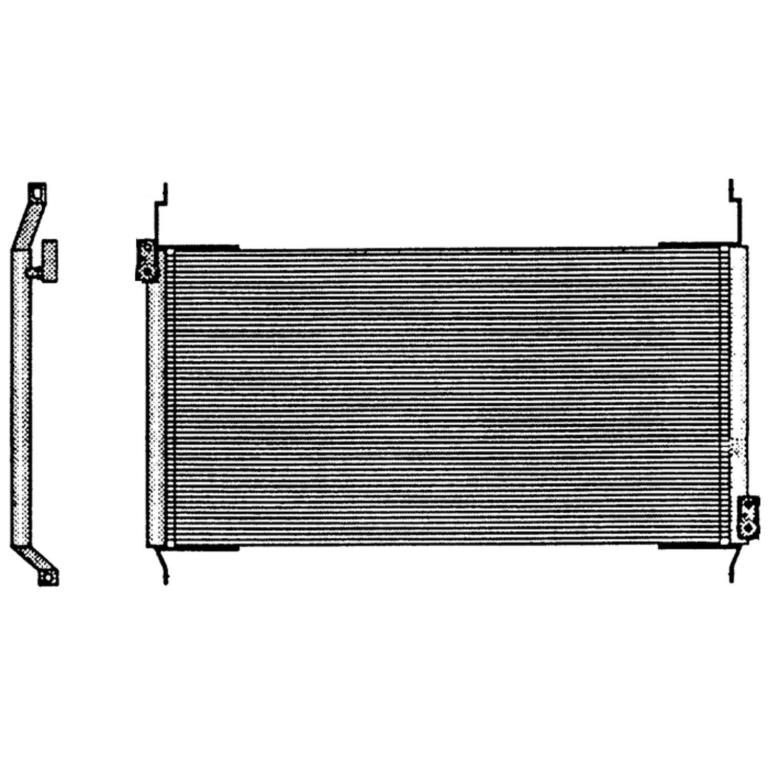 Condenseur, climatisation (Radiateur de climatisation) DELPHI ref. TSP0225160