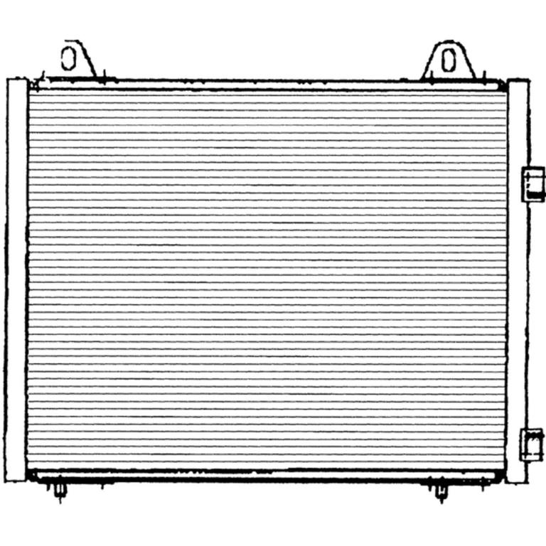 Condenseur, climatisation (Radiateur de climatisation) DELPHI ref. TSP0225222