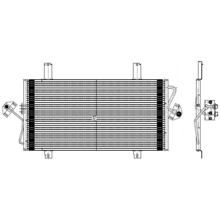 Condenseur, climatisation (Radiateur de climatisation) DELPHI ref. TSP0225535