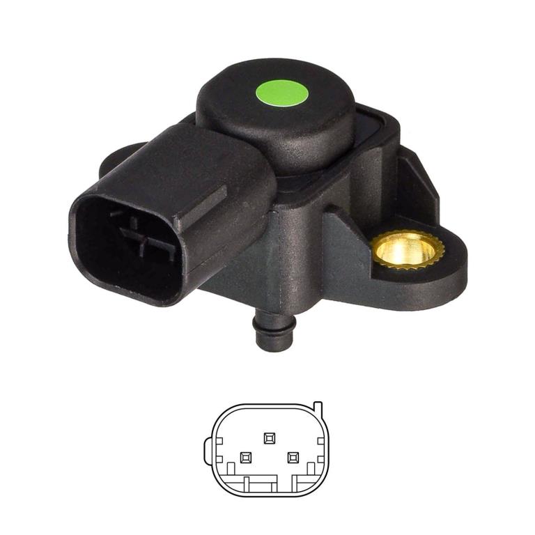 Capteur, pression de suralimentation DELPHI ref. PS20068-12B1