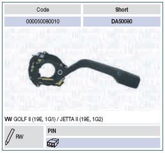 Commodo, colonne de direction MAGNETI MARELLI ref. 000050080010