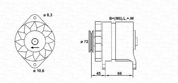 Alternateur MAGNETI MARELLI 943356561010