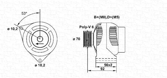 Alternateur MAGNETI MARELLI 943356576010