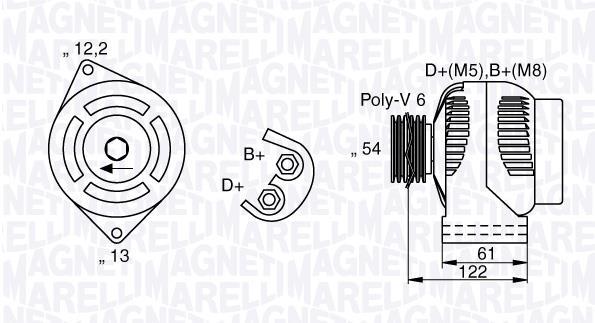 Alternador MAGNETI MARELLI ref. 063377018010