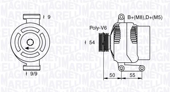 Alternateur MAGNETI MARELLI 063377019010