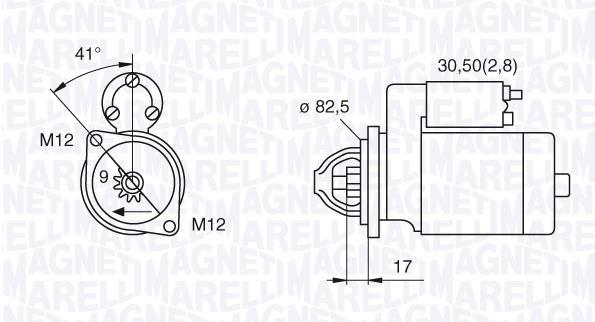 Démarreur MAGNETI MARELLI 063521074270