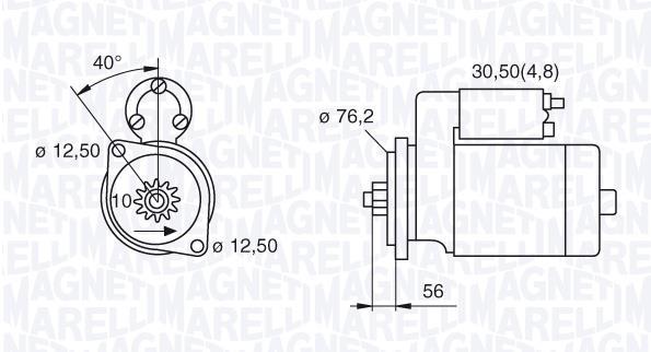 Démarreur MAGNETI MARELLI 063521204060