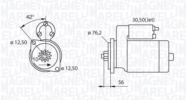 Démarreur MAGNETI MARELLI 063521210260
