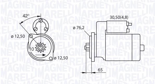 Démarreur MAGNETI MARELLI 063521214020