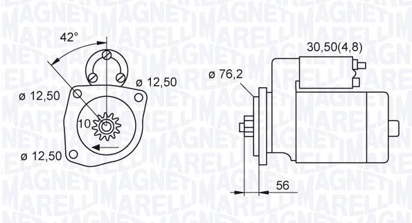 Démarreur MAGNETI MARELLI 063521214080