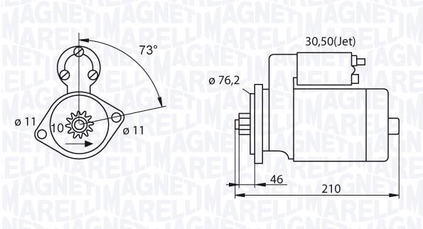 Démarreur MAGNETI MARELLI 063521214120