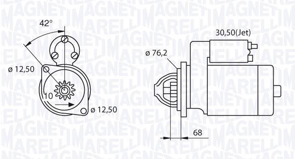 Démarreur MAGNETI MARELLI 063521250480